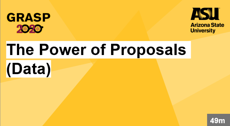 GRASP 2020 The Power of Proposals click for resources