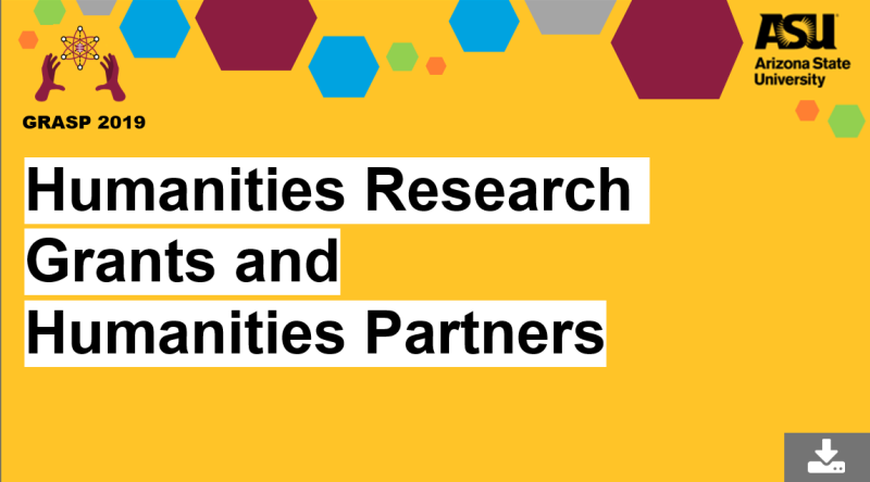 GRASP 2019 Humanities Research Grants and Humanities Partners access now